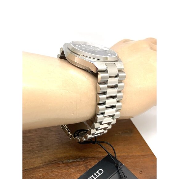 Citizen Men's Watch NJ0150-56L Automatic Blue Dial Silver Stainless Steel 40mm - Picture 12 of 14